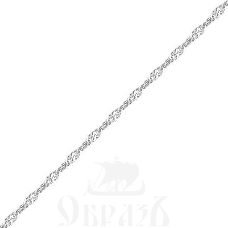 цепь плетение "сингапур" с алмазной огранкой серебро 925 пробы (арт. 9005030)