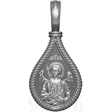нательная икона св. мученица иулия (юлия) карфагенская, серебро 925 проба с родированием (арт. 06.038р)
